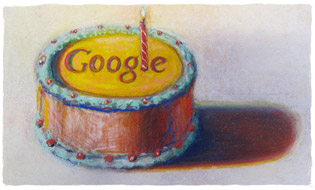 Doodle zum Geburtstag von Google
