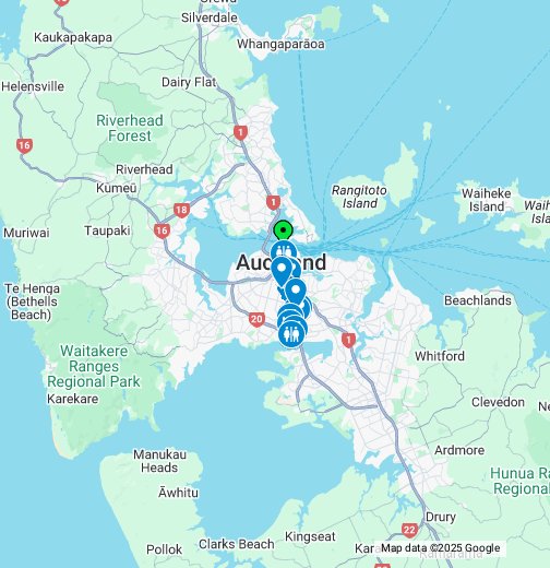 Auckland Coast to Coast Walkway – Google My Maps